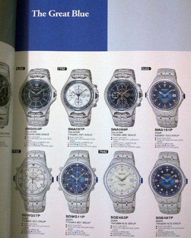 Seiko Catalog from Year 2002 | Yeoman's Watch Review